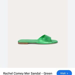 ISO Rachel Comey Vibrant Green Slide Sandals size 8